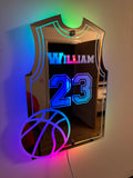 Personalised Basketball Jersey Mirror