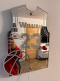 Personalised Basketball Jersey Mirror