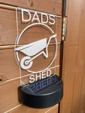 Personalised Dads Shed Sign - Lights Up - Personalised Gift Studio
