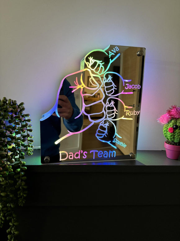 Gift For Dad - Personalised Fist Bump Light - Personalised Gift Studio