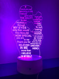 To My Dad - Dad And Daughter Novelty Light