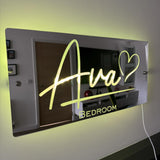 Personalised Name Mirror - Name And Heart Mirror - Personalised Gift Studio
