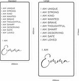 Affirmations Mirror - I Am Mirror - Personalised Gift Studio