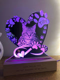 Cat Memorial Lamp