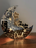 Celestial Dad Moon Light - Gift For Dad - Personalised Gift Studio