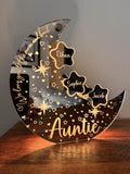 Celestial Moon Light - Auntie Edition - Gift For Auntie - Personalised Gift Studio