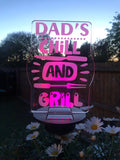 Chill And Grill - Solar Garden Light - Personalised Gift Studio