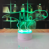 Dinosaur LED light | Dinosaur T-REX Light - Personalised Gift Studio
