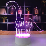 Dinosaur LED light | Dinosaur T-REX Light - Personalised Gift Studio