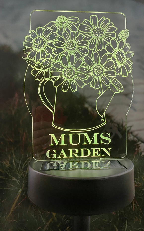 Garden Solar Light - Gift For Mum - Personalised Gift Studio