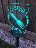 Grandads Garden Solar Lights - Personalised Solar Light - Personalised Gift Studio