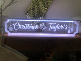 Personalised Christmas Train Sign