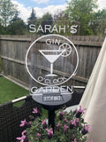 Its Gin O'Clock, Solar Powered Garden Sign - Personalised Gift Studio