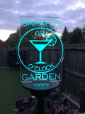 Its Gin O'Clock, Solar Powered Garden Sign - Personalised Gift Studio