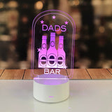 Personalised Bar Sign - Light Up Beer Bottles