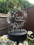 Personalised Garden Light - Garden Gift For Mum - Personalised Gift Studio