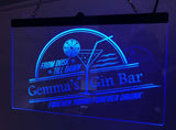 Personalised Gin Bar Sign - Personalised Gift Studio