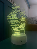 To My Dad - Dad And Daughter Novelty Light - Personalised Gift Studio