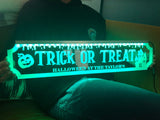 Trick or Treat - Personalised Halloween Sign - Personalised Gift Studio